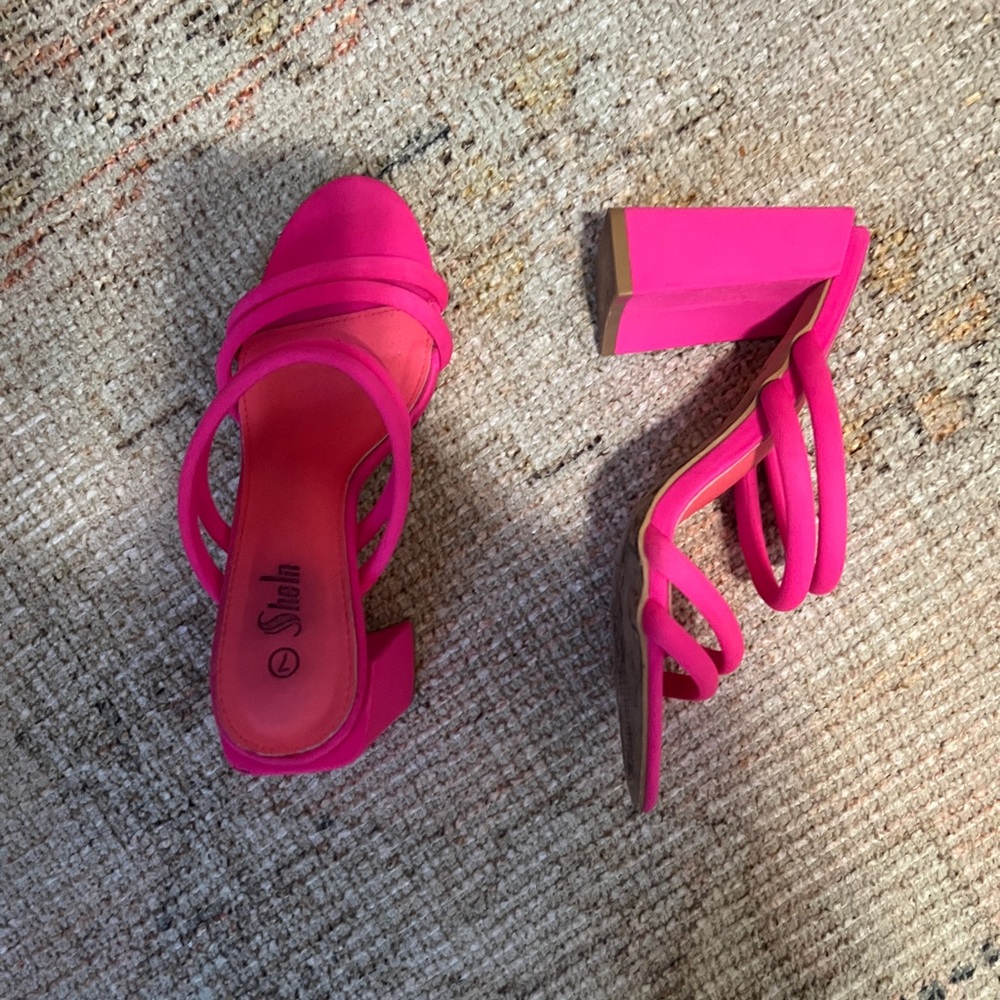 SHEIN Pink Elegant Heels